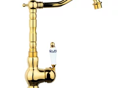 Baterie chiuveta montare blat Kamis Gold auriu